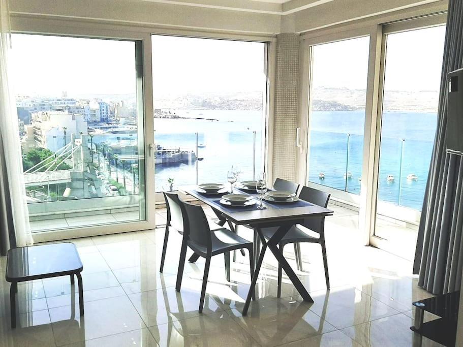 New Seafront Apartment - Spectacular Views St. Paul's Bay Exterior foto